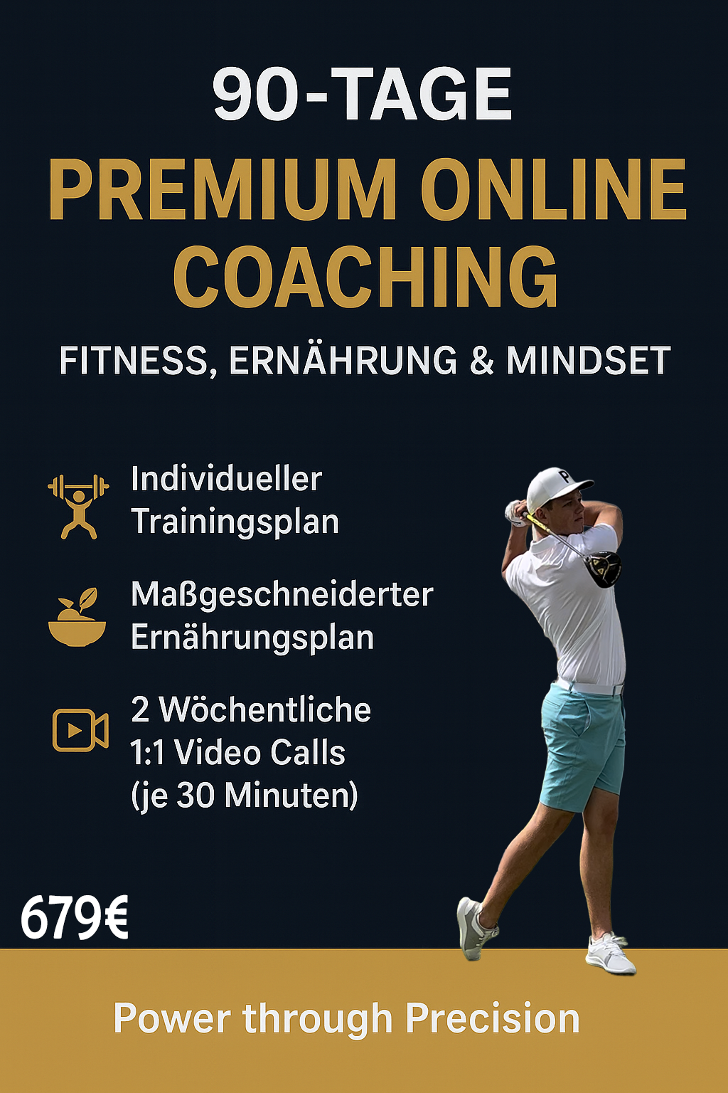 90-Tage Golf, Fitness & Ernährungs-Coaching